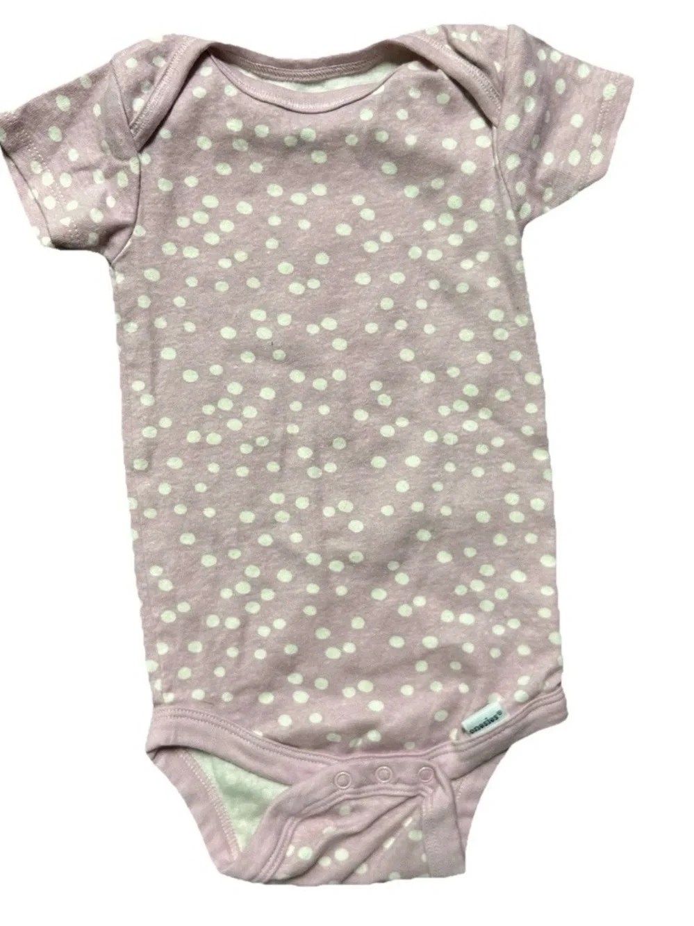 Baby Girl Short Sleeve Bodysuits Polka Dots Dresses Summer Size 6-9 Months